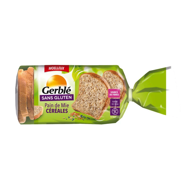 Pain de mie céréales sans gluten 400g - GERBLE