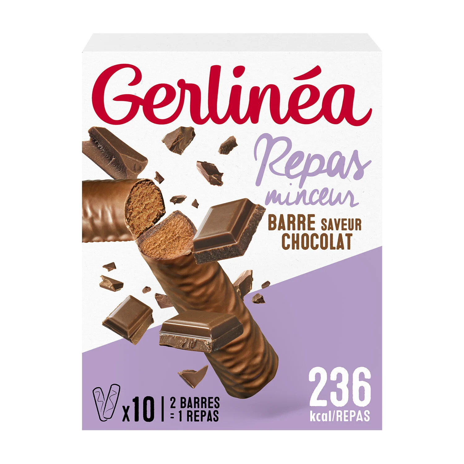 Chocolate Flavor Meal Bar 310g - Gerlinea