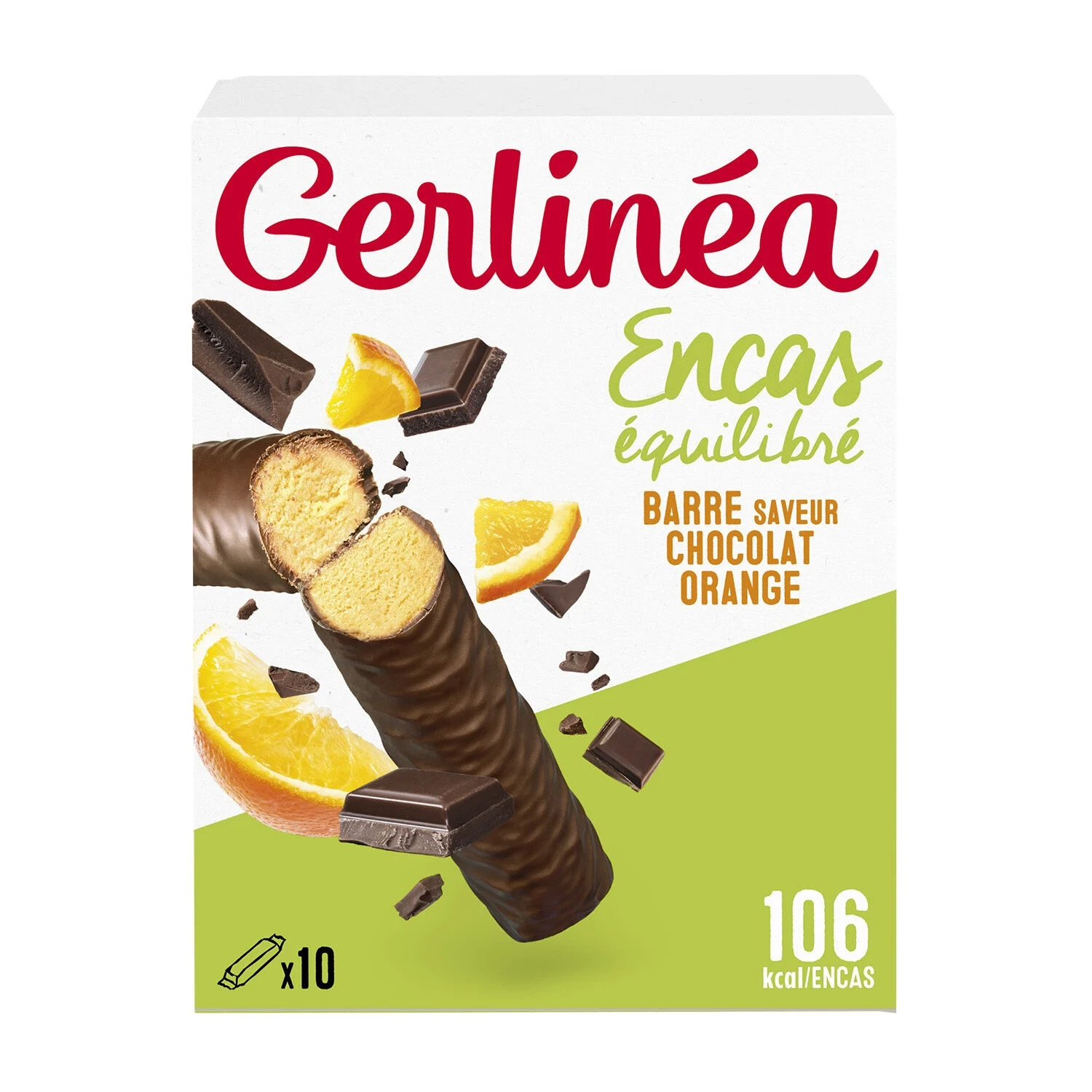 Chocolate Orange Snack Bar 310g - Gerlinea