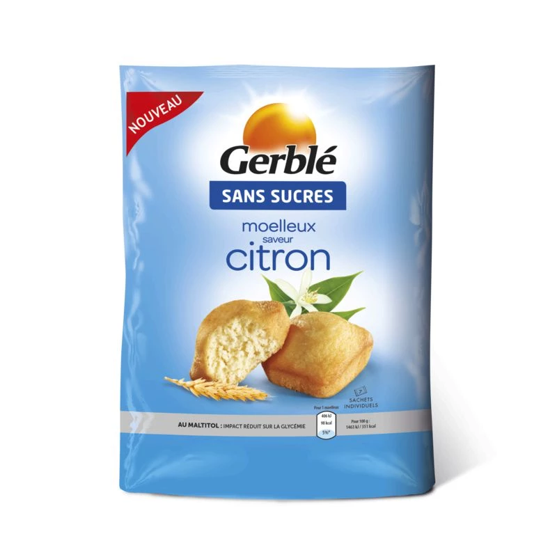 Soft lemon flavor without sugar 196g - GERBLE