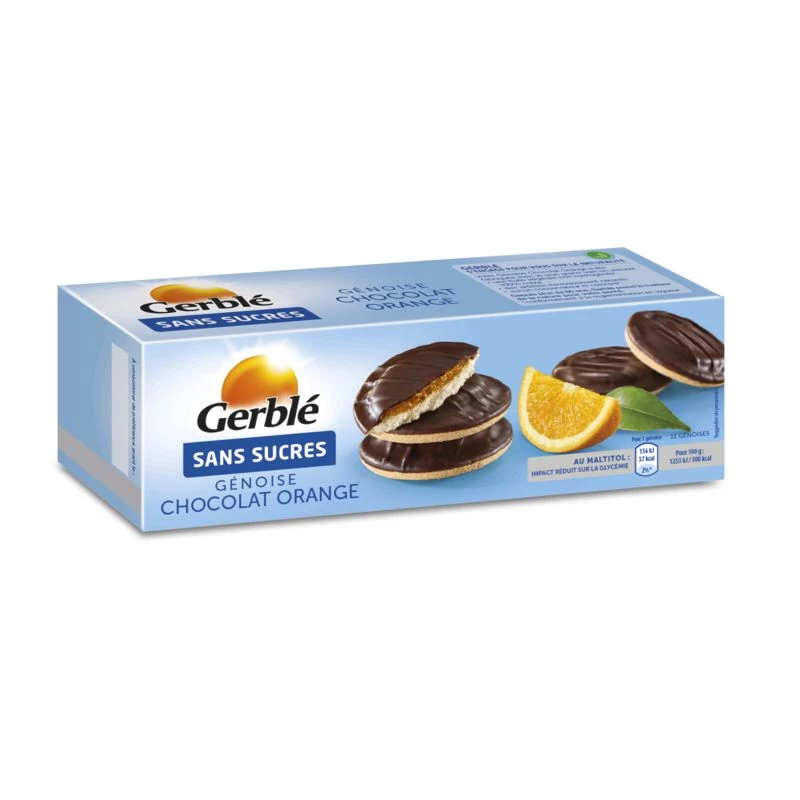 Pan di Spagna al cioccolato/arancia 140g - GERBLE