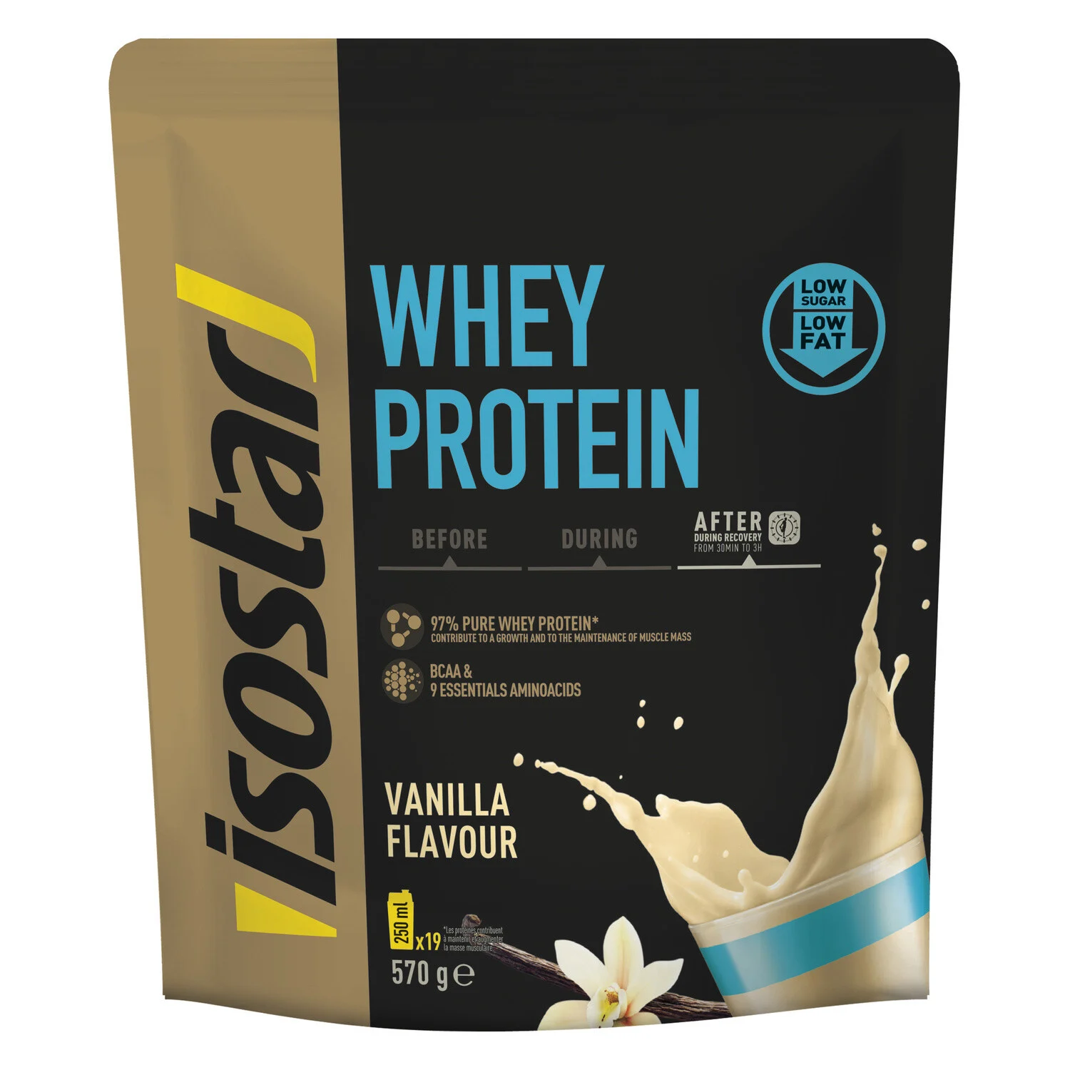 Poudre Whey Protein Vanille 570g - Isostar