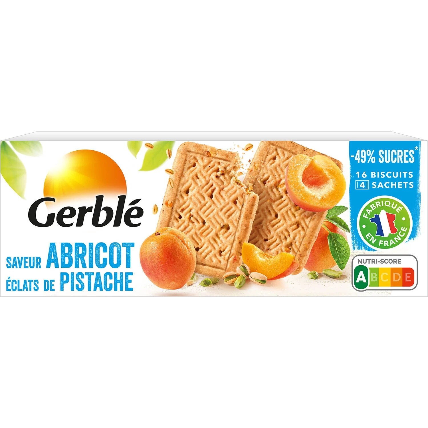 160g apricot pistachio cookie - Gerble