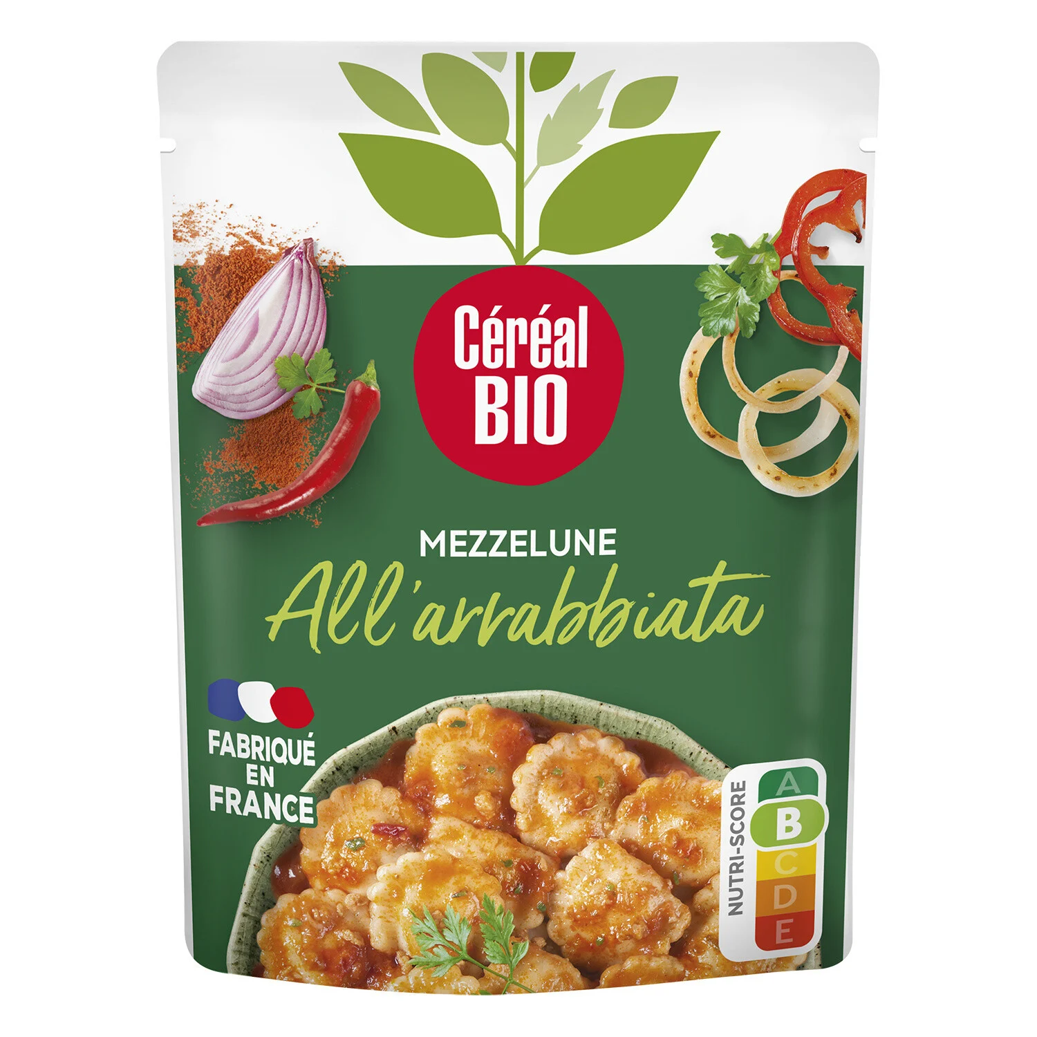 Plat Cuisiné Mezzelune All'arrabbiata Bio 280g - Cereal Bio