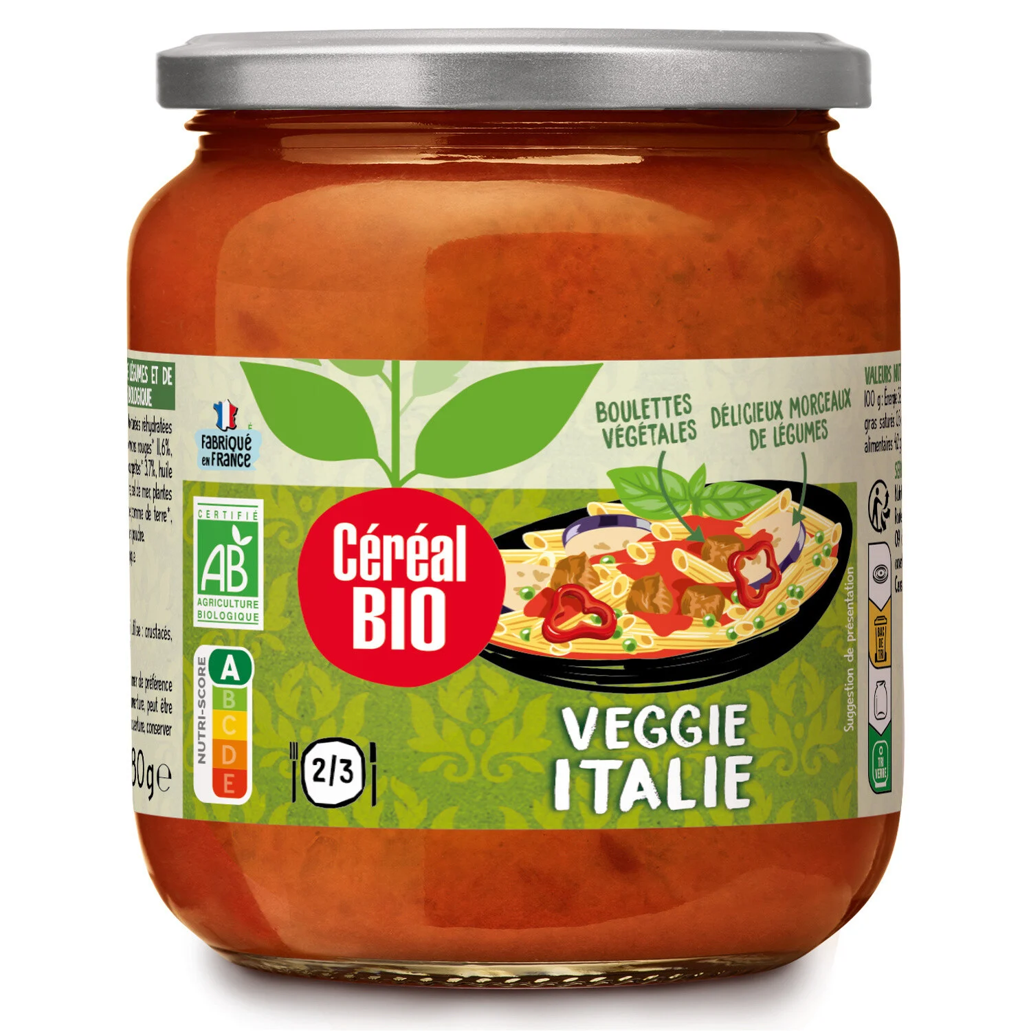 Haché végétal à l'italienne 380g - CEREAL BIO