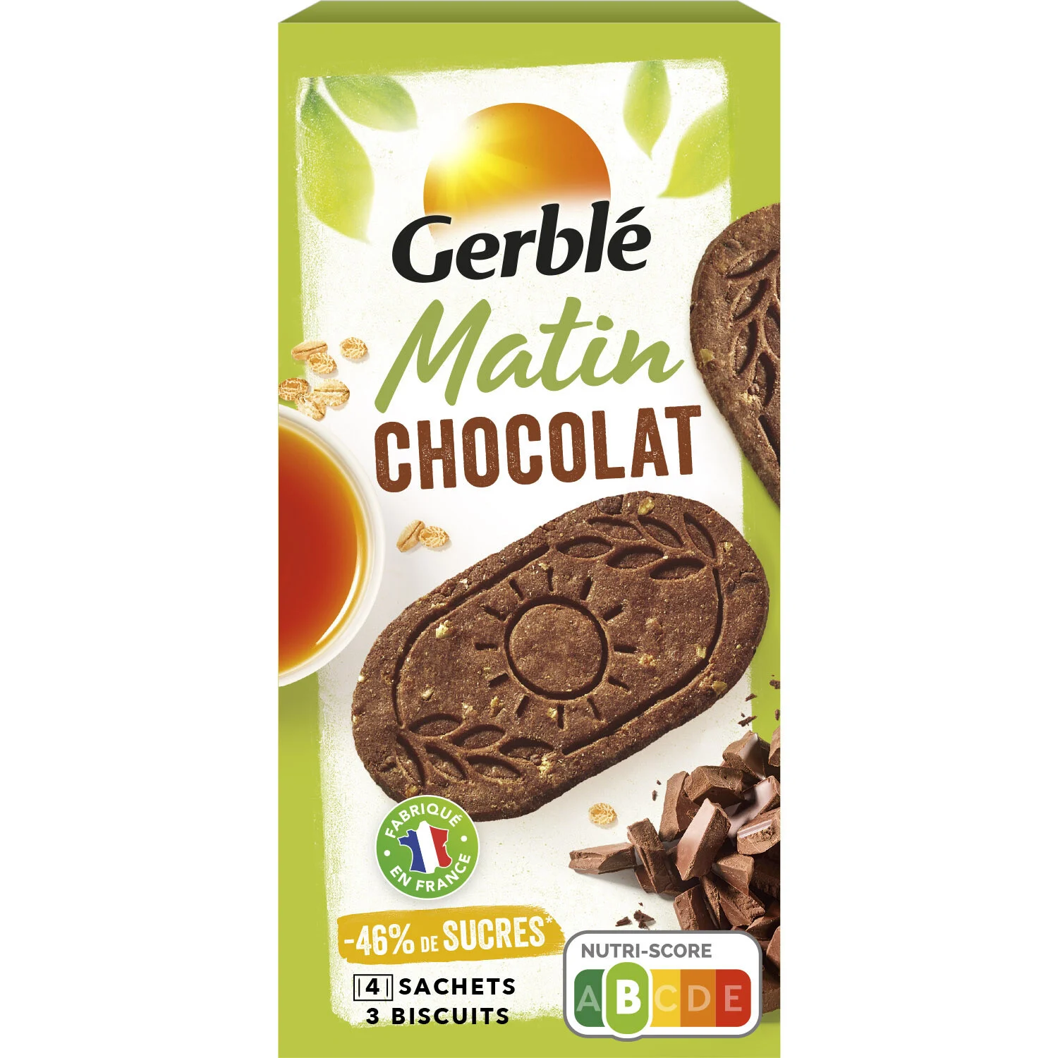Chocolate Morning Biscuit 200g - Gerble