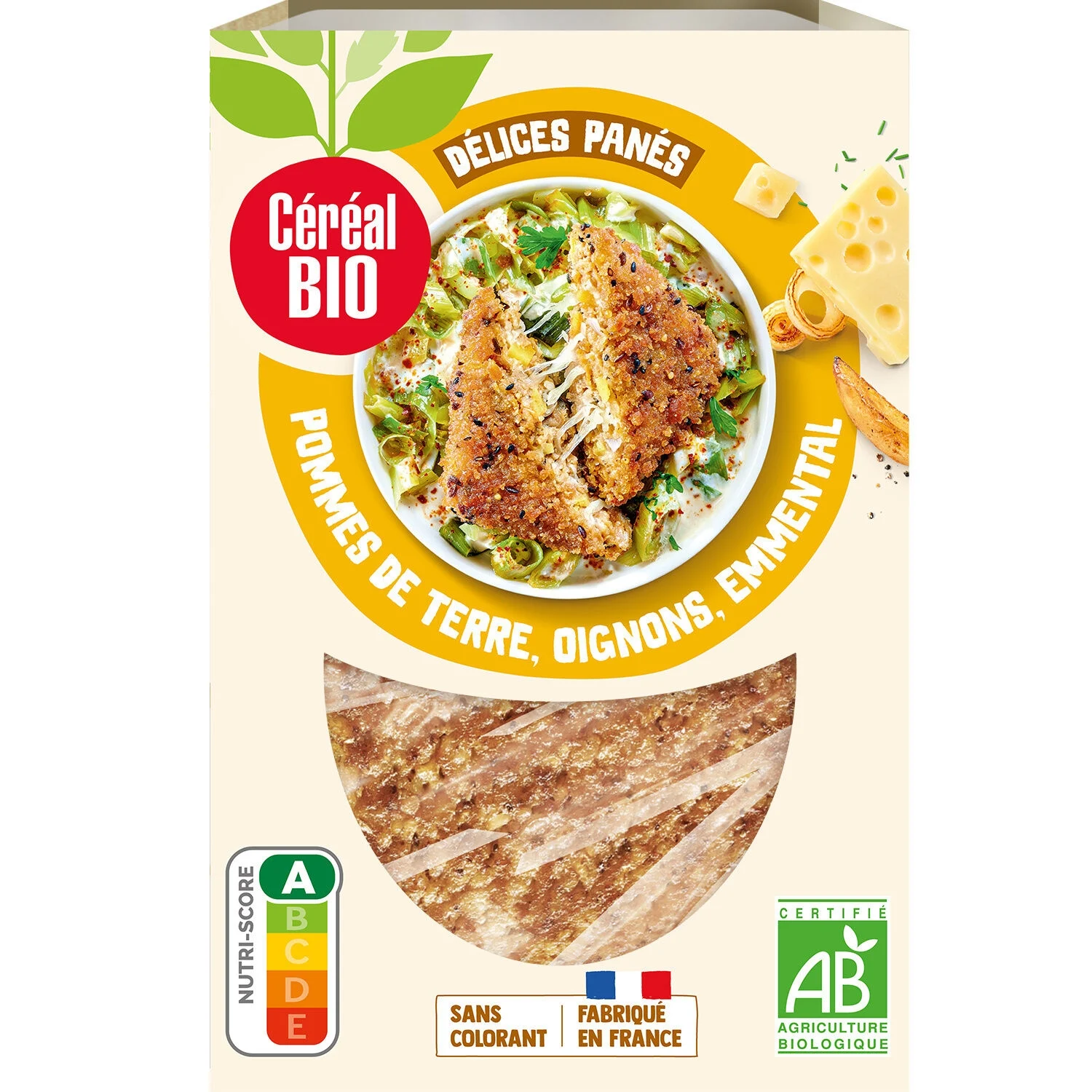 Delights breaded potatoes, onions, emmental organic 160g - Cereal Bio Frais