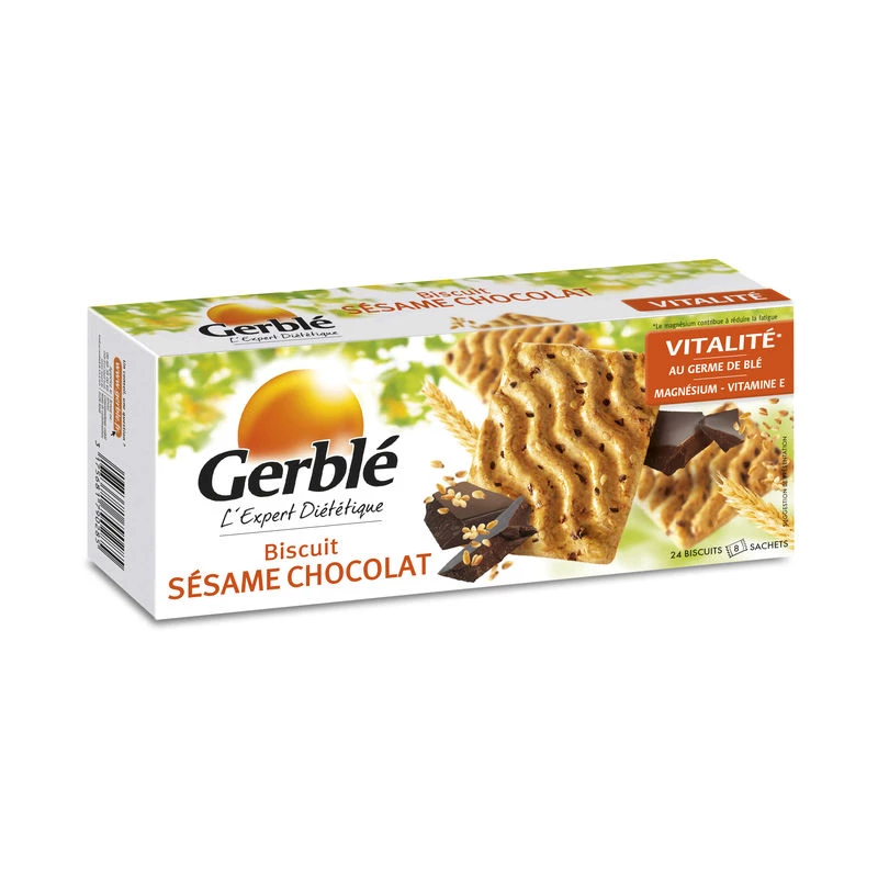 Sesame/chocolate biscuit 200g - GERBLE
