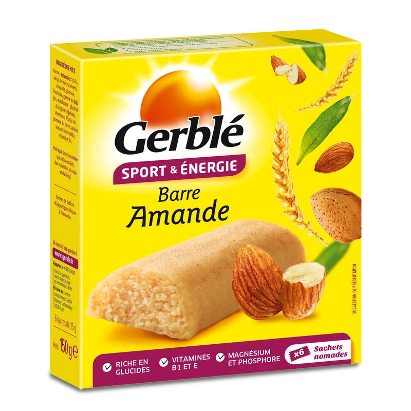 barra de almendras 150g - GERBLE