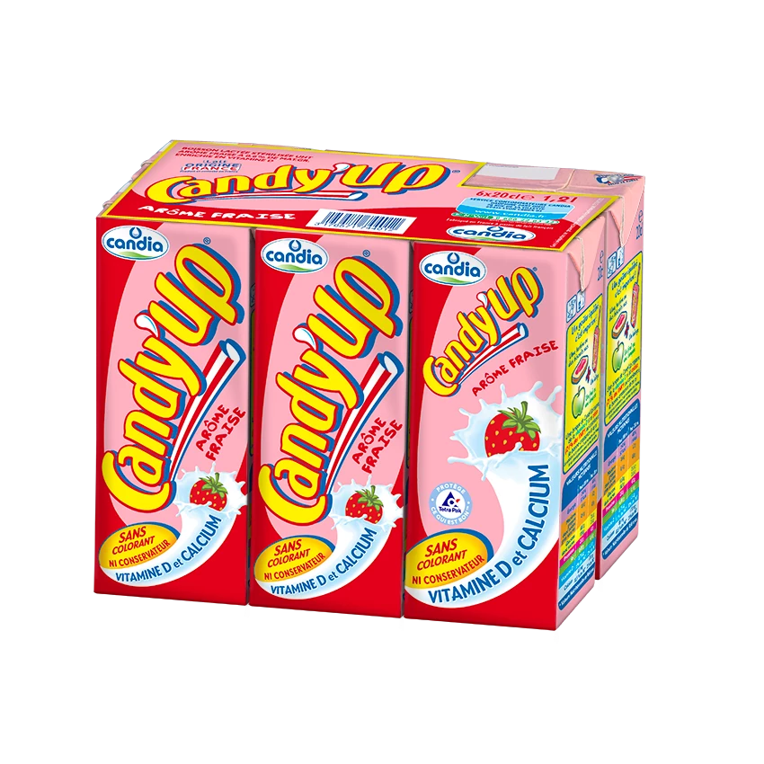 Bebida láctea sabor morango 6x20cl - CANDY UP