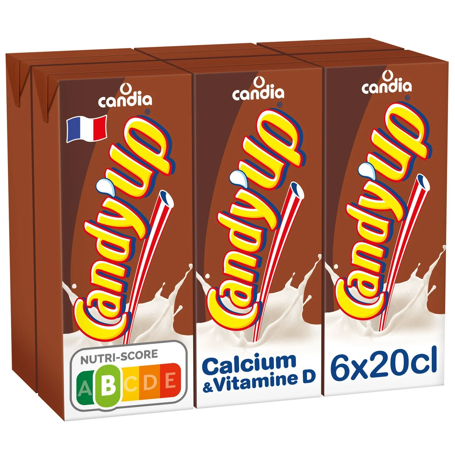 Chocolate flavored milk drink 6x20cl - CANDY UP