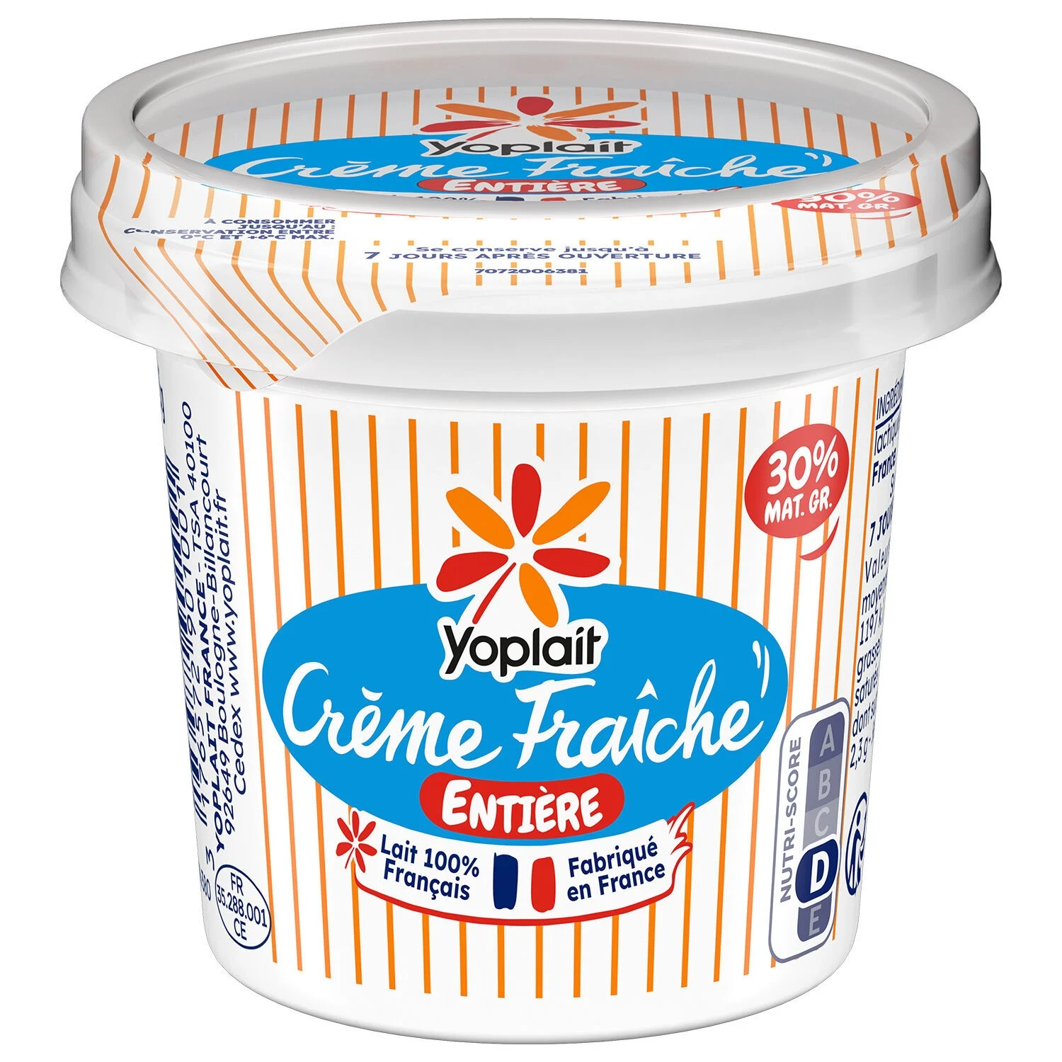 Crème Fraîche Entière 30% Mg 99,5l - Yoplait