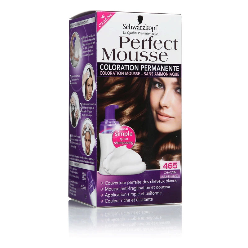 صبغة بني شوكولاتة 465 92.5 مل - SCHWARZKOPF