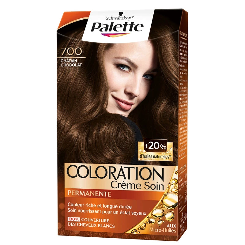 Colorante marrón chocolate 700 115ml SAINT ALGUE-PALETTE - SCHWARZKOPF