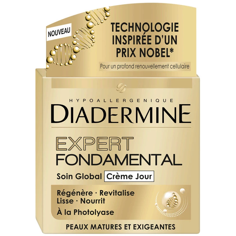 Soin Global Crème Jour Expert Fondamental Peaux Matures et Exigeantes, 50ml - DIADERMINE