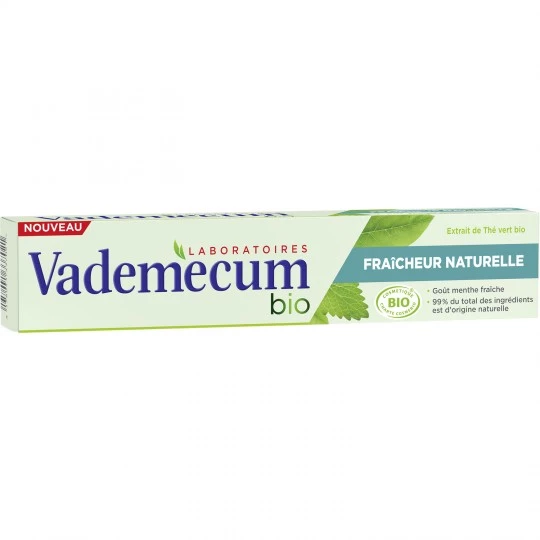 Dentifrice Bio Fraicheur Naturelle 75ml - VADEMECUM