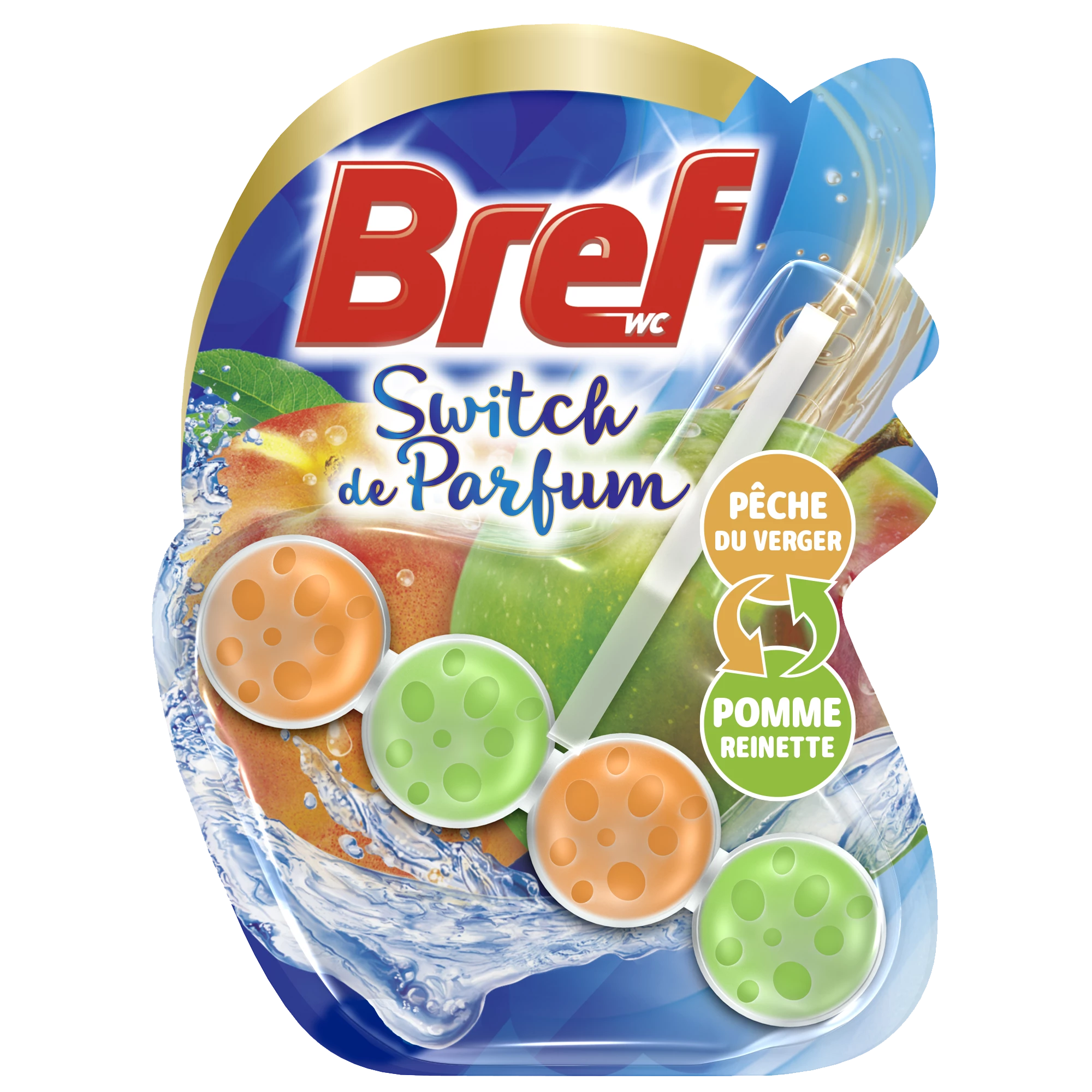 Toiletgel schakelaar appel perzik - BREF WC