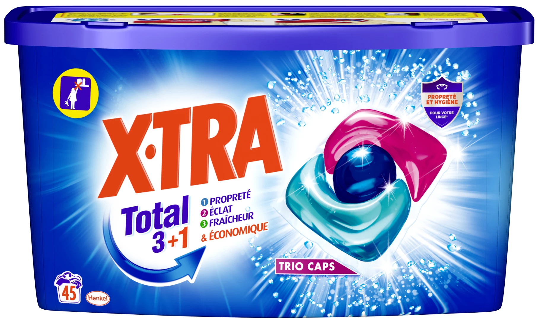 Promo LESSIVE CAPSULE TRIO BULLES L'EXPERT LE CHAT (¹) chez Auchan