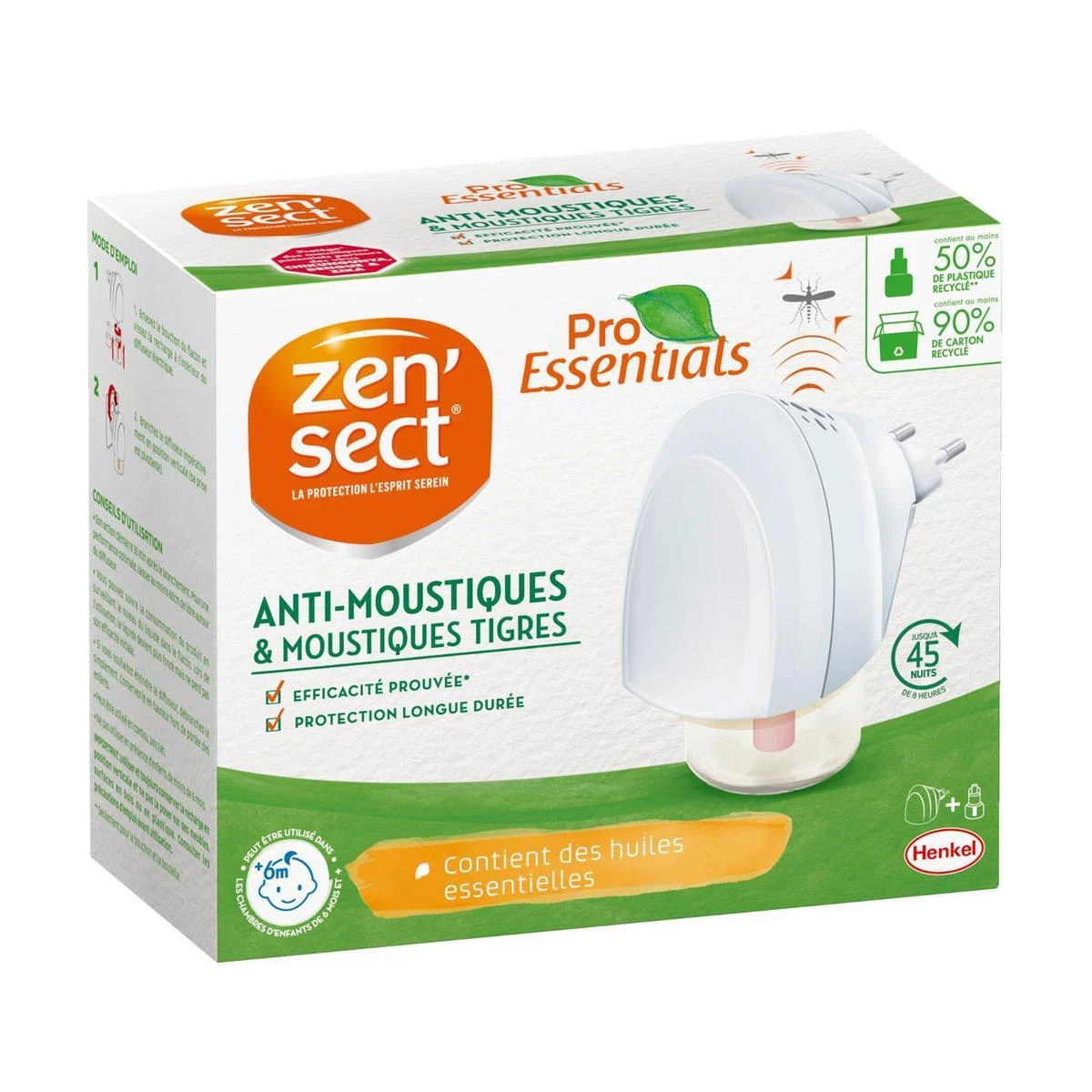 Anti-mosquito Electric Diffuser + Essential Oil Refill - Zensect