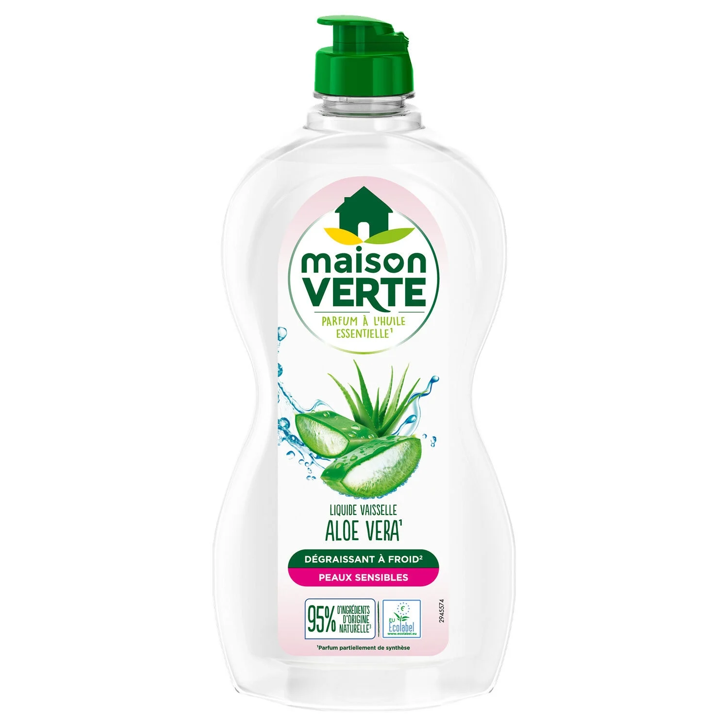 Aloe vera cold degreaser hypoallergenic liquid for sensitive skin 500ml - MAISON VERTE