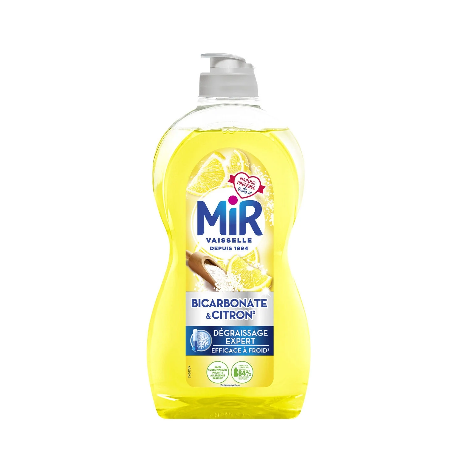 Bicarbonate and lemon liquid degreasing cold Expert 450ml - MIR
