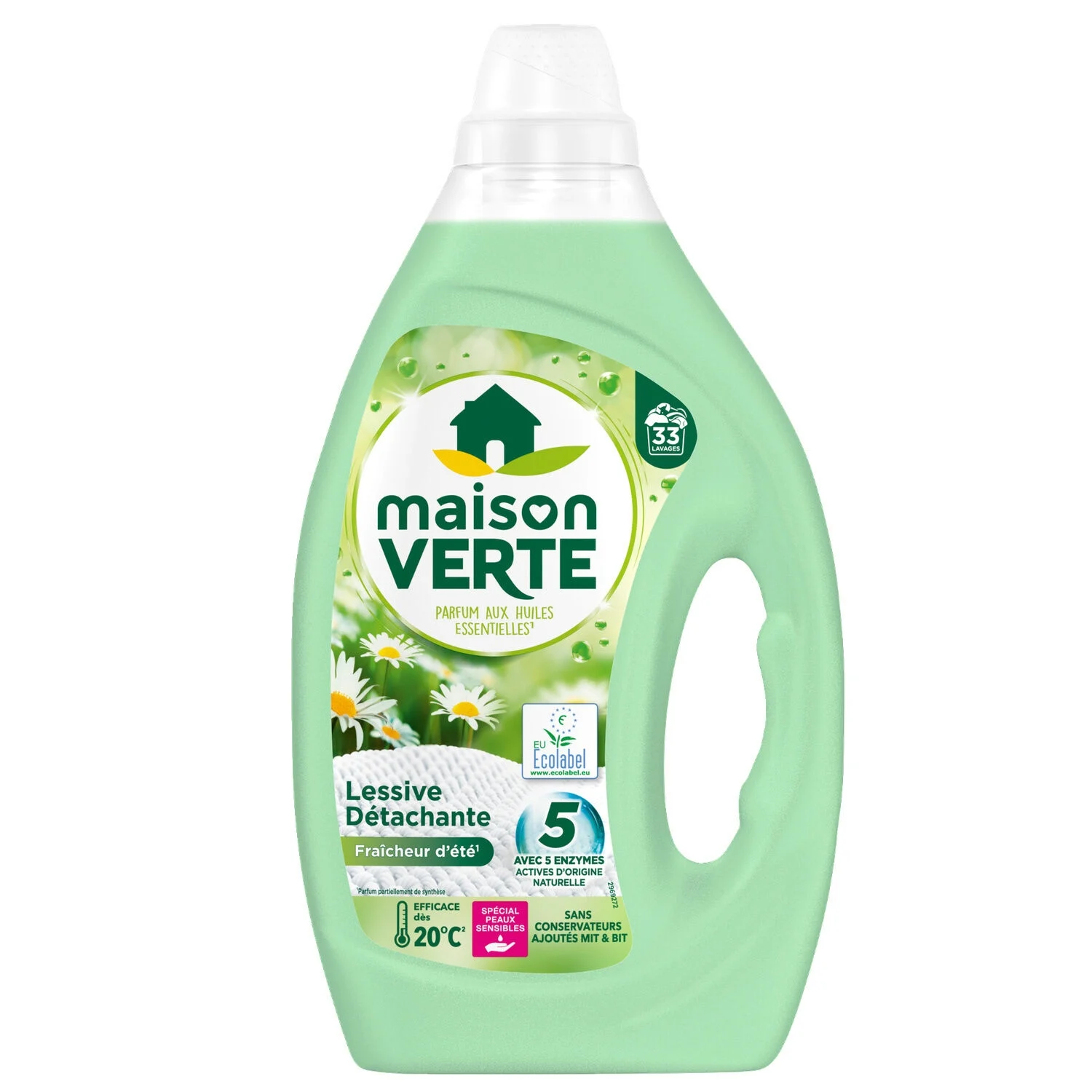 Hypoallergenic liquid laundry detachment of summer for sensitive skin 1.485l - MAISON VERTE