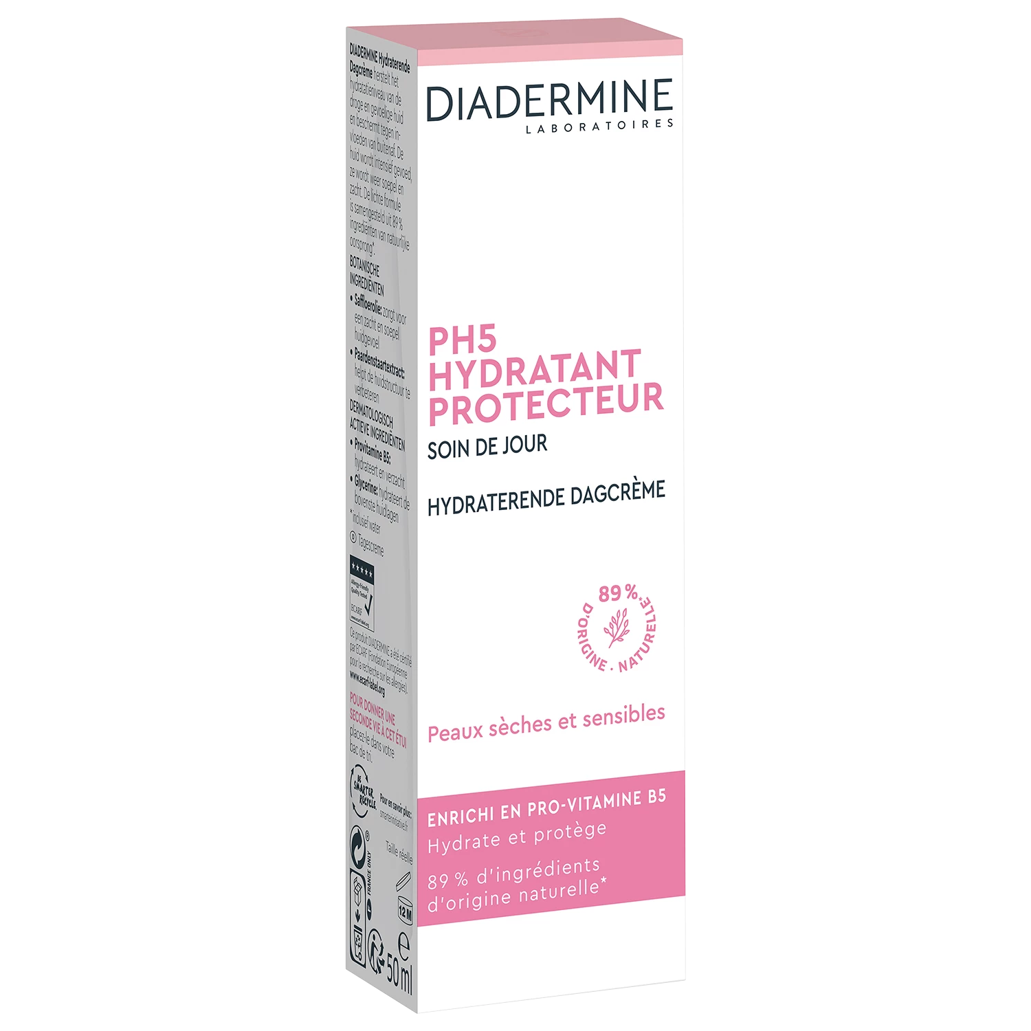 Cuidado de día hidratante PH5 Pieles secas y sensibles, 50 ml - DIADERMINE