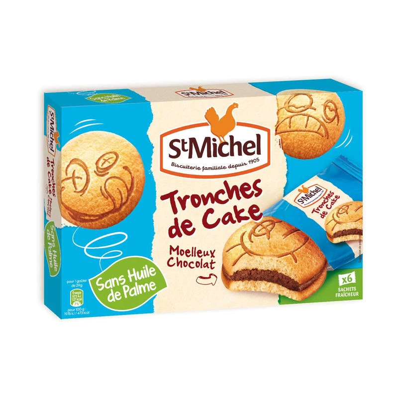Tronches de Cake biscoitos de chocolate 175 g - ST MICHEL