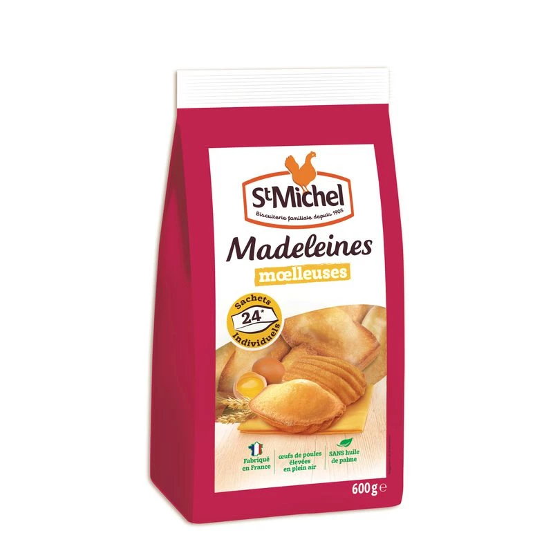 Soft madeleines x24 600g - ST MICHEL