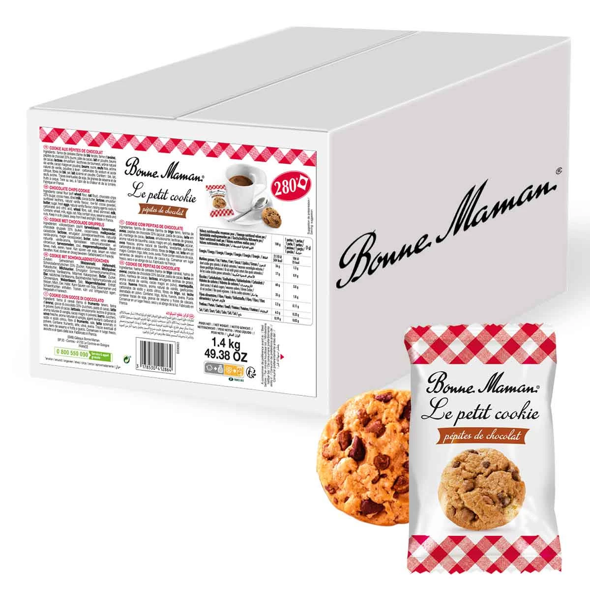 Cookie Pep Choc Mini (sac 5gx280) - BONNE MAMAN