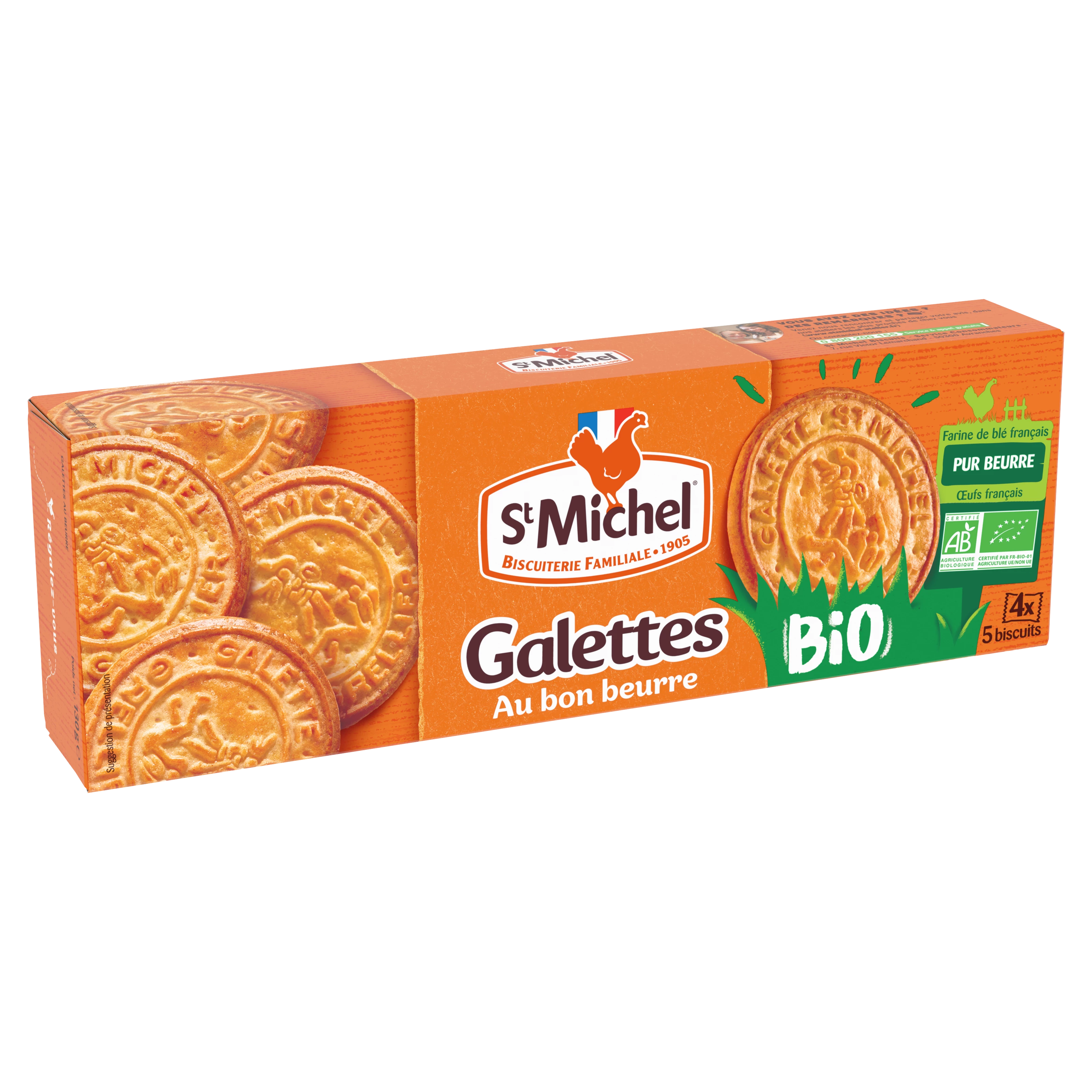 Galette natuur Bio 130g - ST MICHEL