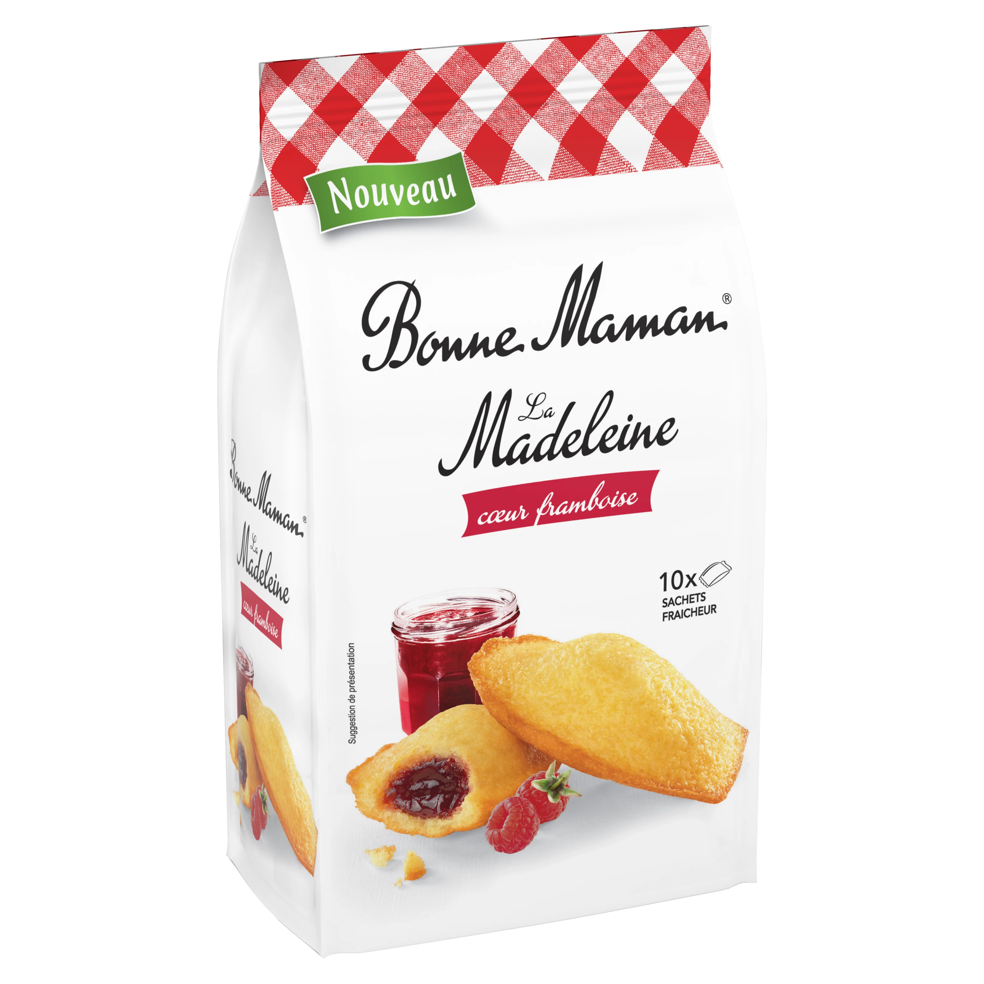 Мадлен с малиновой начинкой 300г - BONNE MAMAN