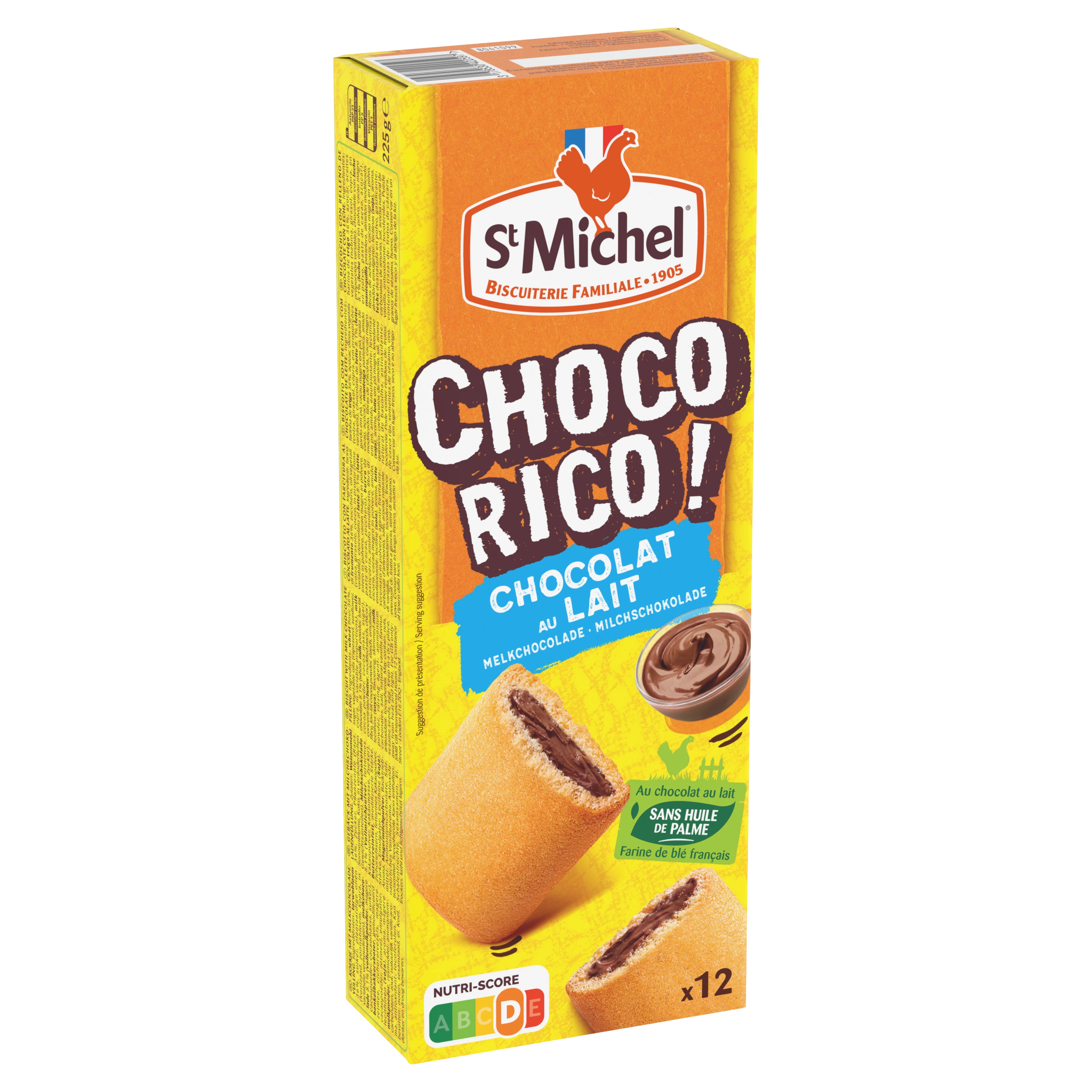 Печенье Chocorico с молочным шоколадом 225г - ST MICHEL