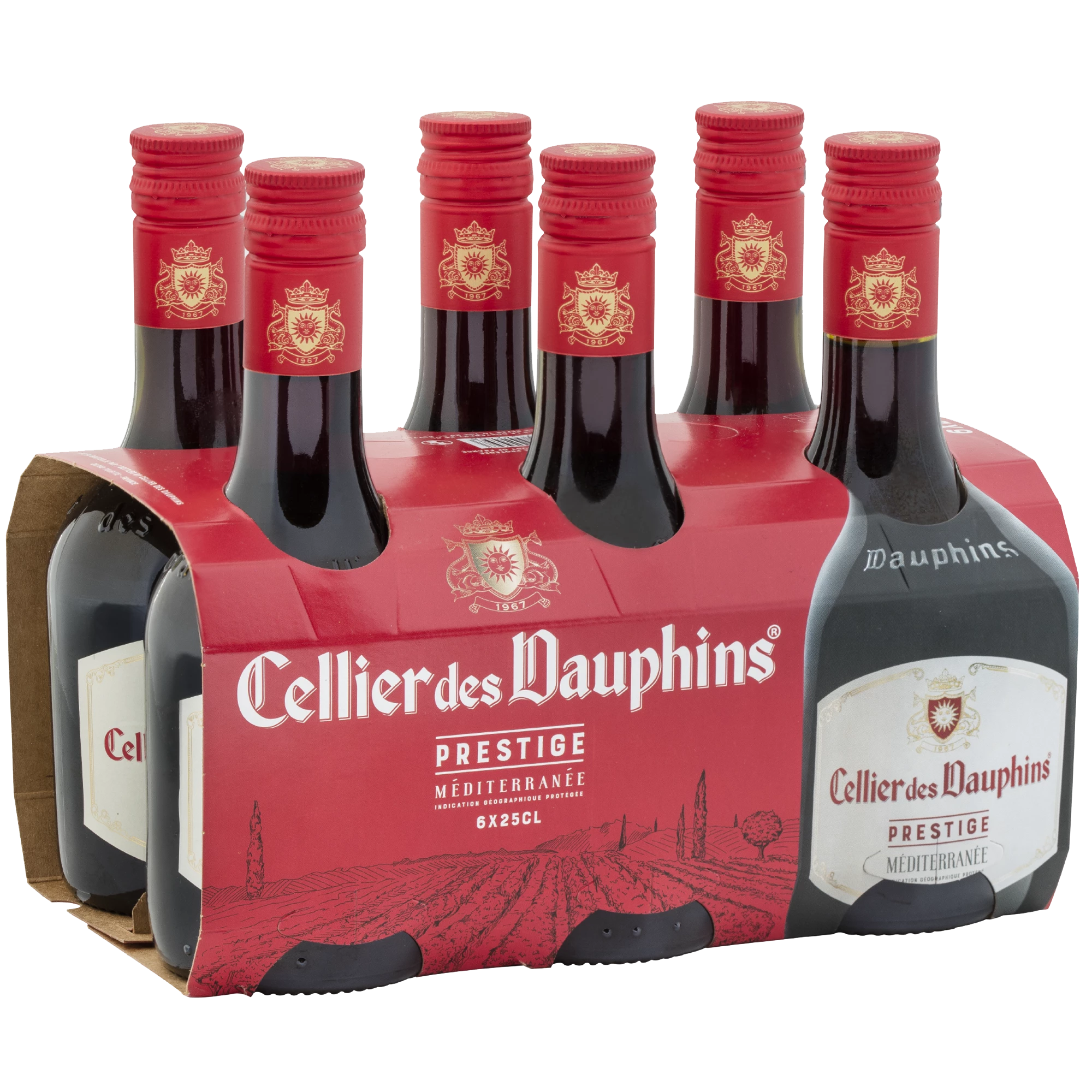 Vin Rouge Côtes du Rhône, 6x25cl - CELLIER DES DAUPHINS