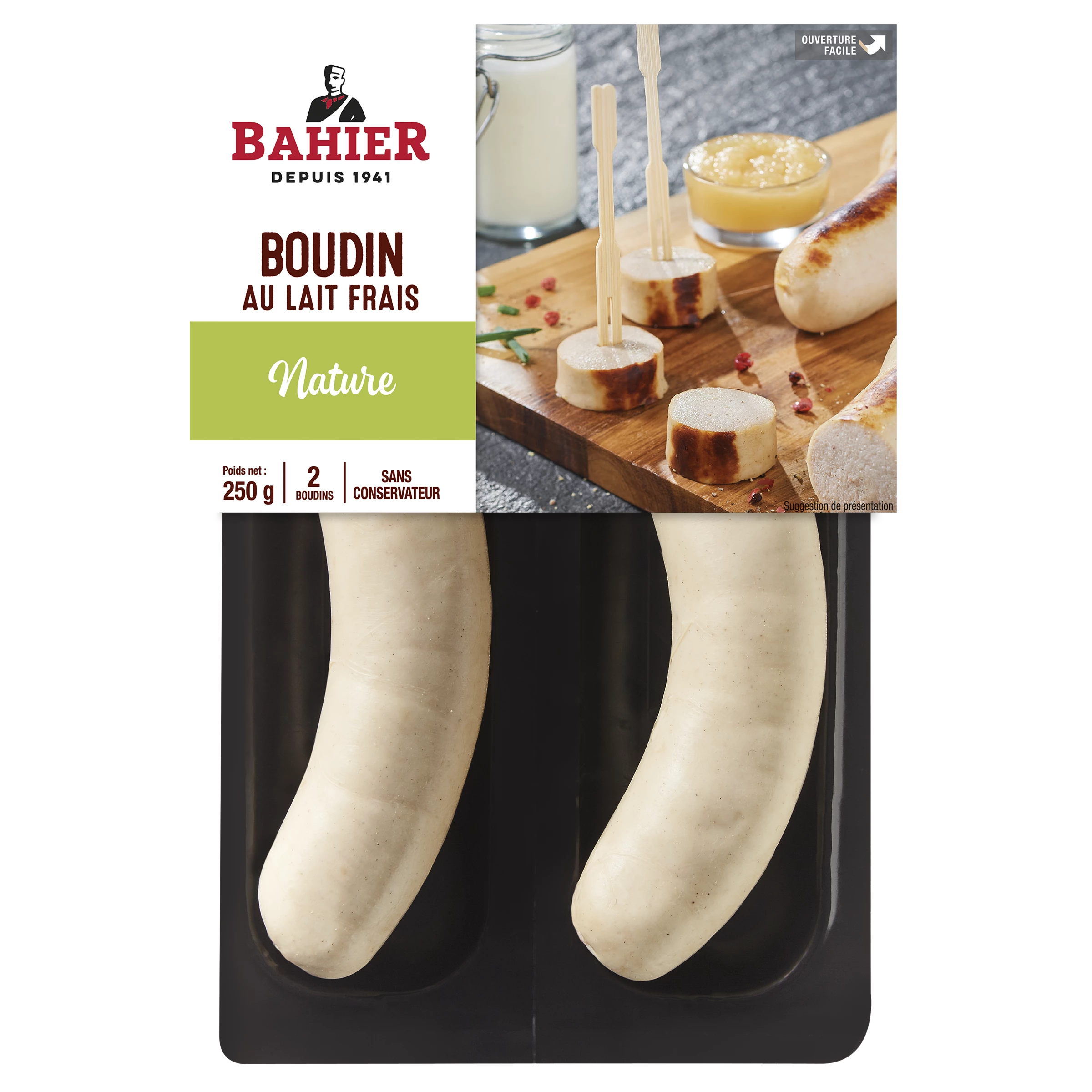 Boudin Nat 2x125g Secable 250g