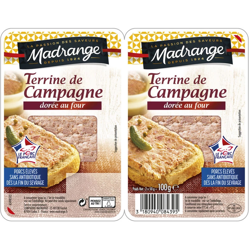 Terrine Camp 2x50g Madrange