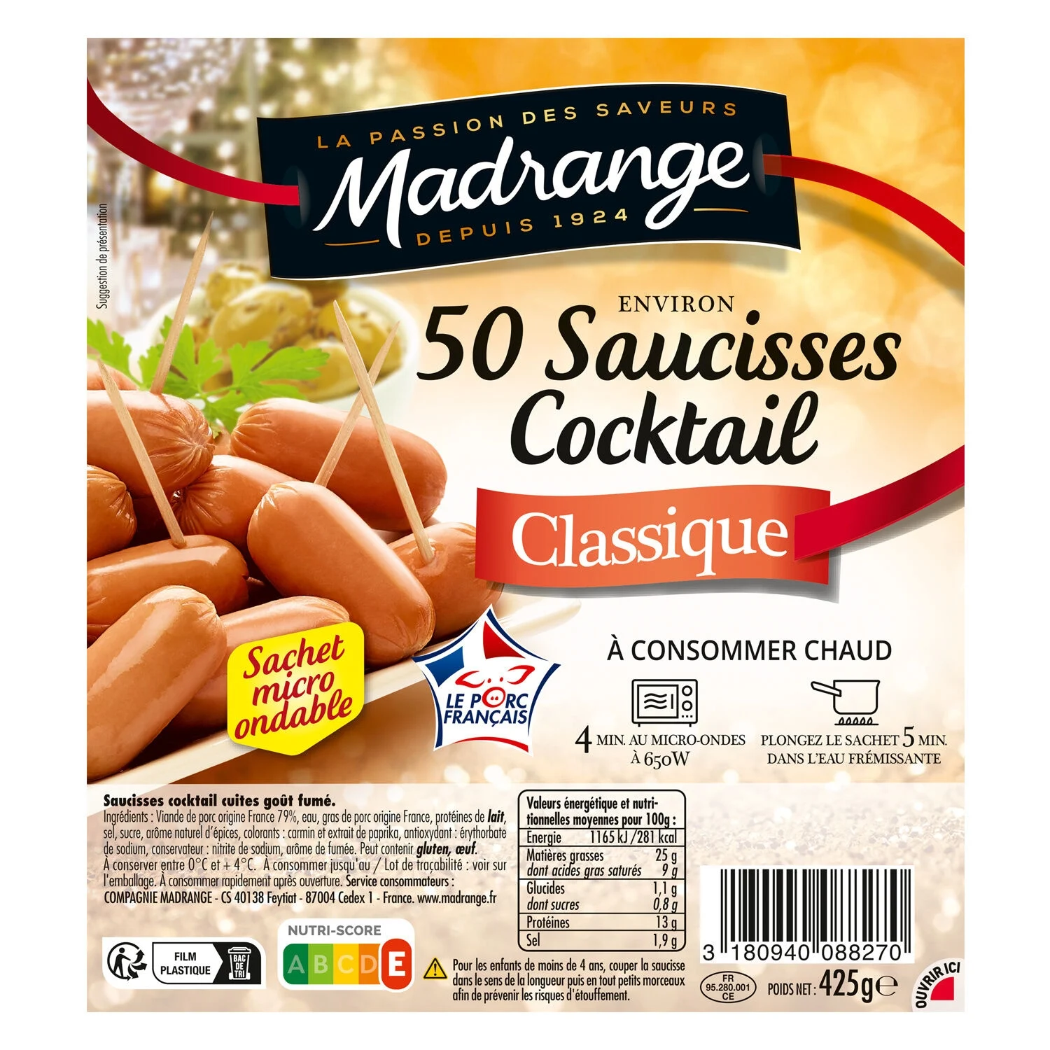50 Scisses Cockt 425g Classiq
