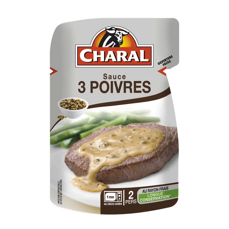 3 peppers sauce, 120g - CHARAL