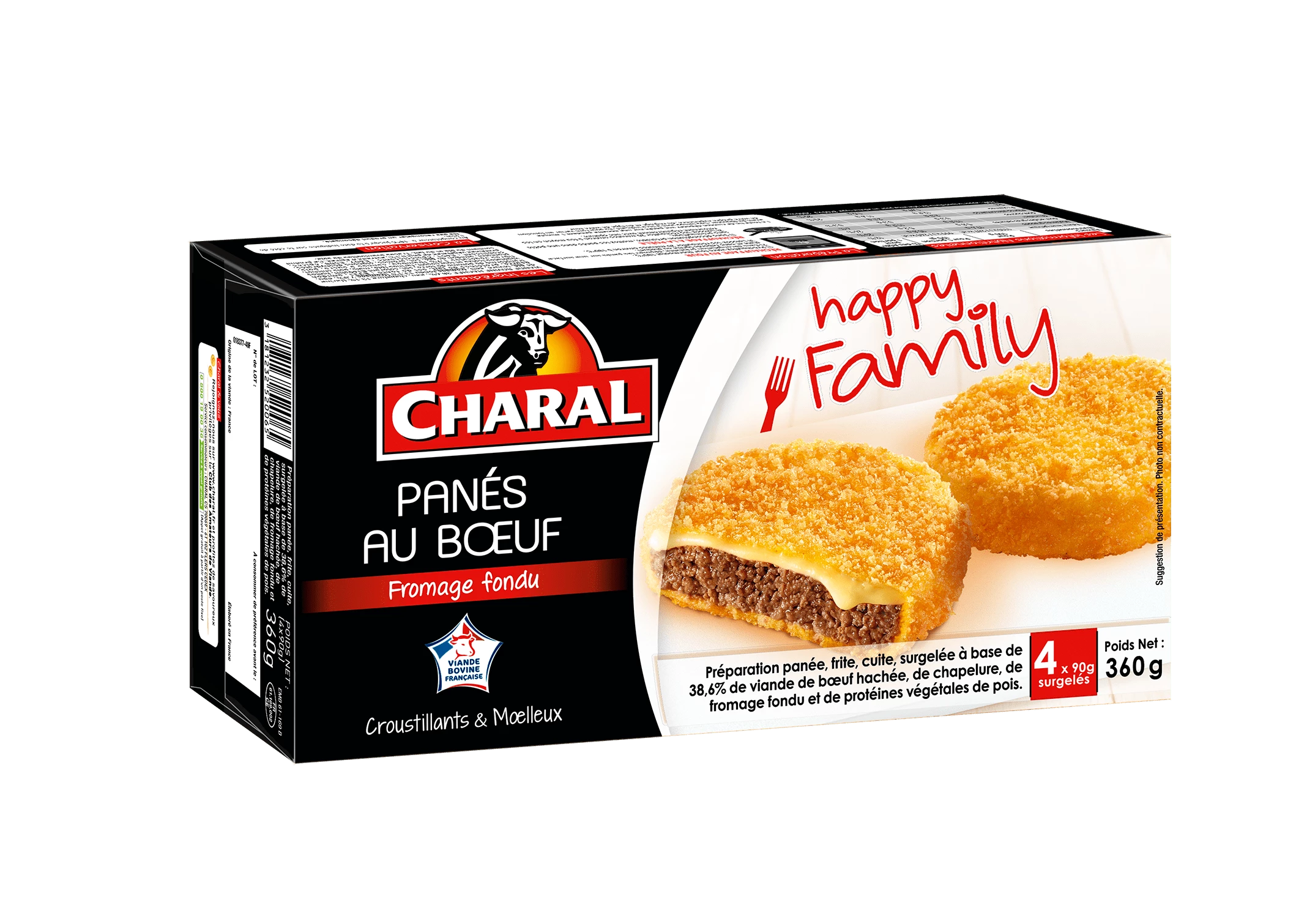 Panés au bœuf 4x90g - CHARAL