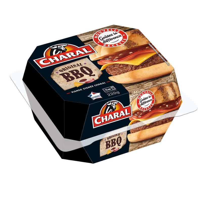 Burger Bbq Charal 220 G X 1