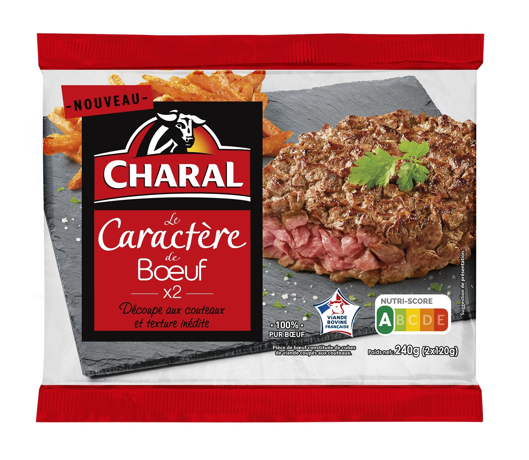 Caractere Boeuf Charal 120g X2