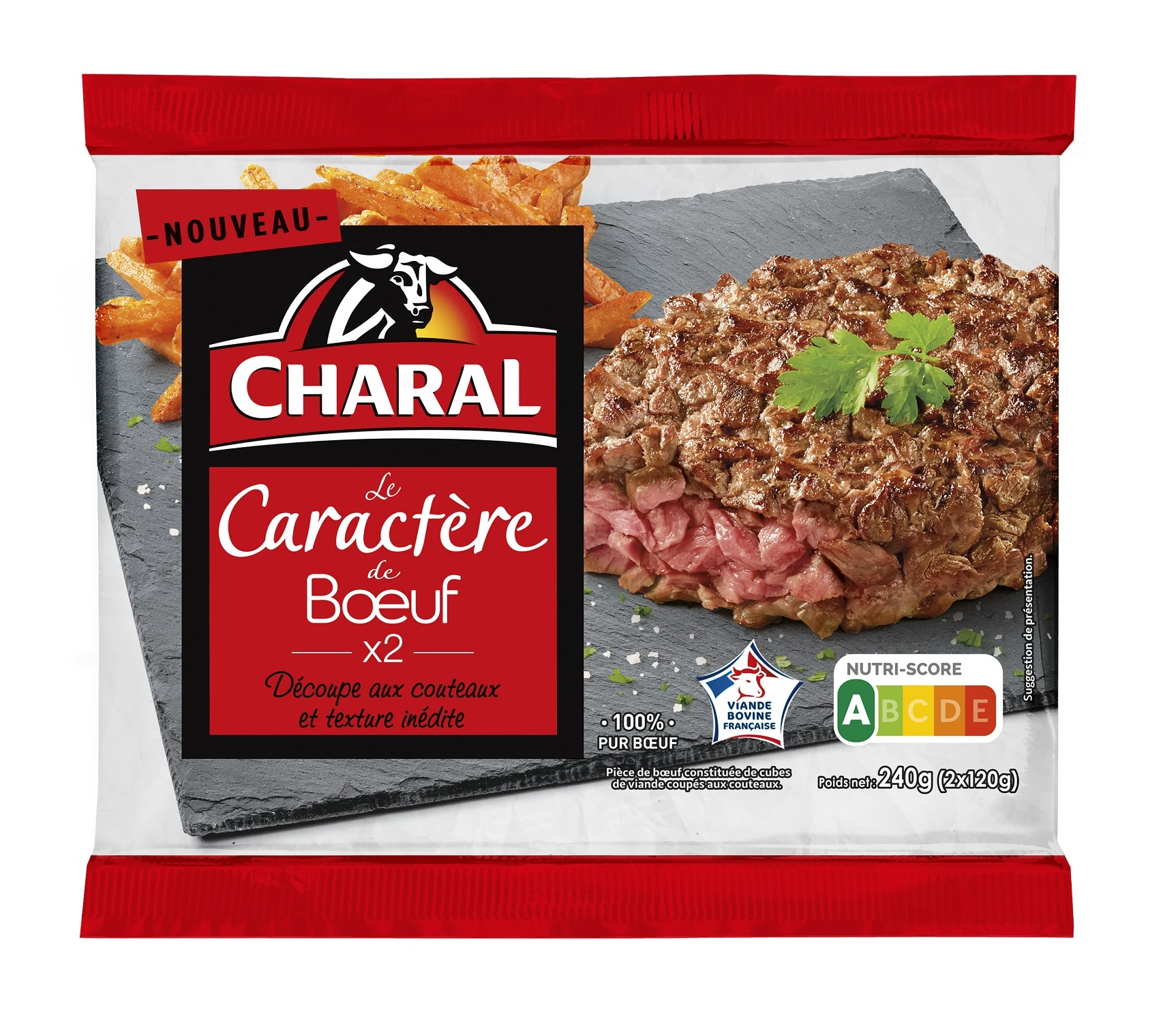 Caractère de Boeuf, 2x120g - CHARAL