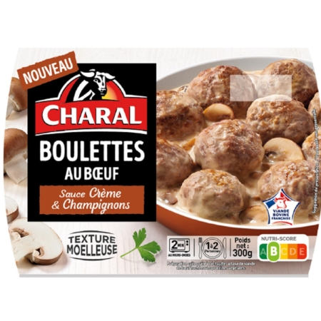 Boulettes Bf Creme Champignon