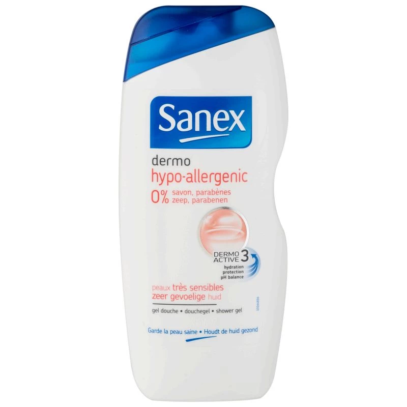 Gel douche dermo hypo-allergenic peaux très sensibles 250ml - SANEX
