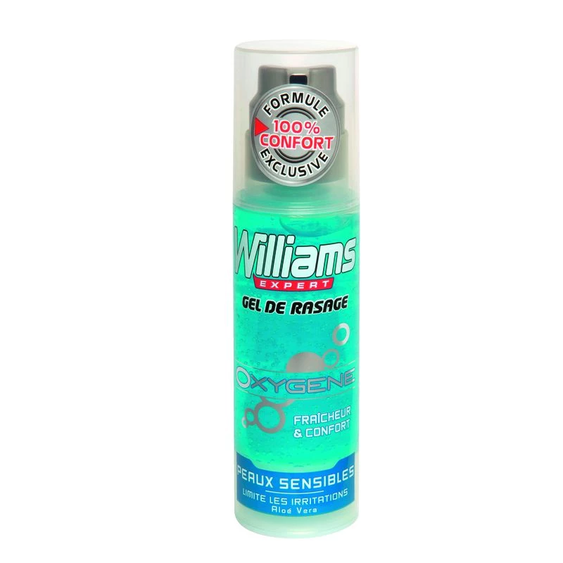 Gel à Raser Sensitive Sans Savon 150ml - Williams