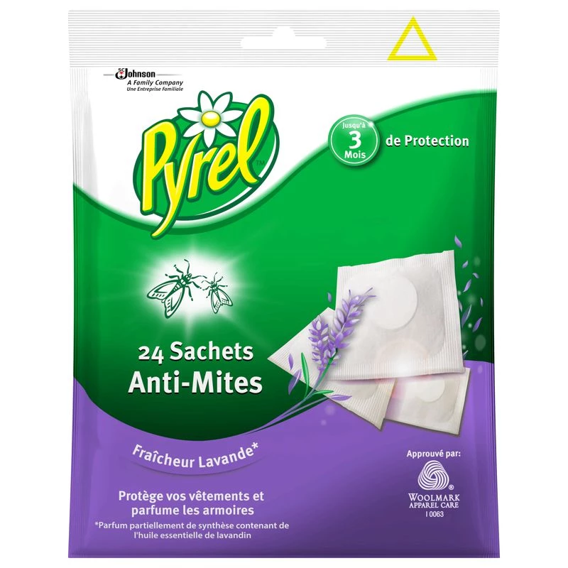 Anti-mites fraîcheur lavande x24 - PYREL