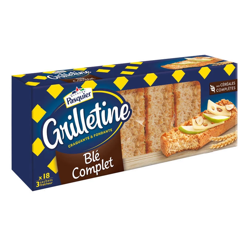 Vollkorn-Grilletine X18 242g - PASQUIER