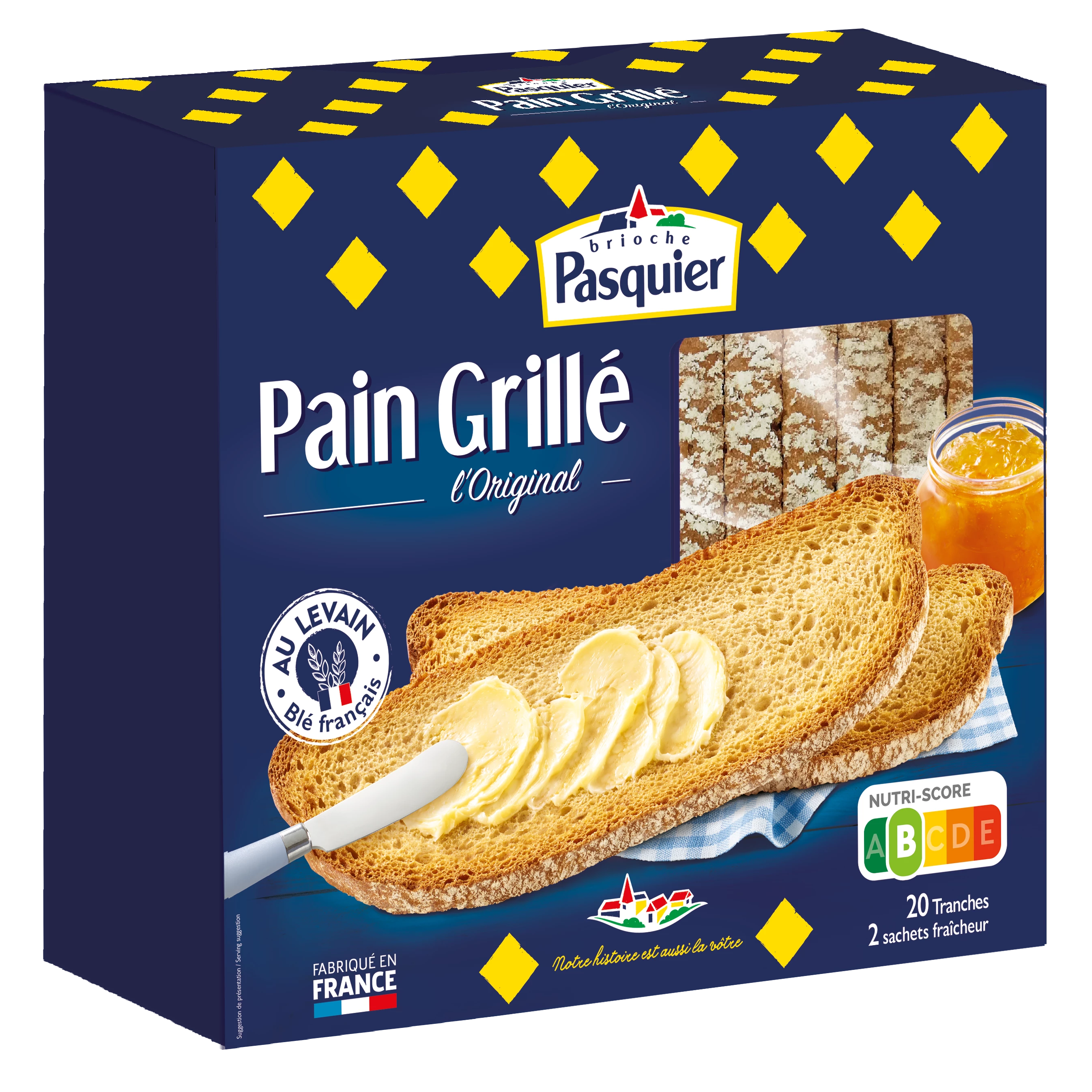 Pain grillé 415g - PASQUIER