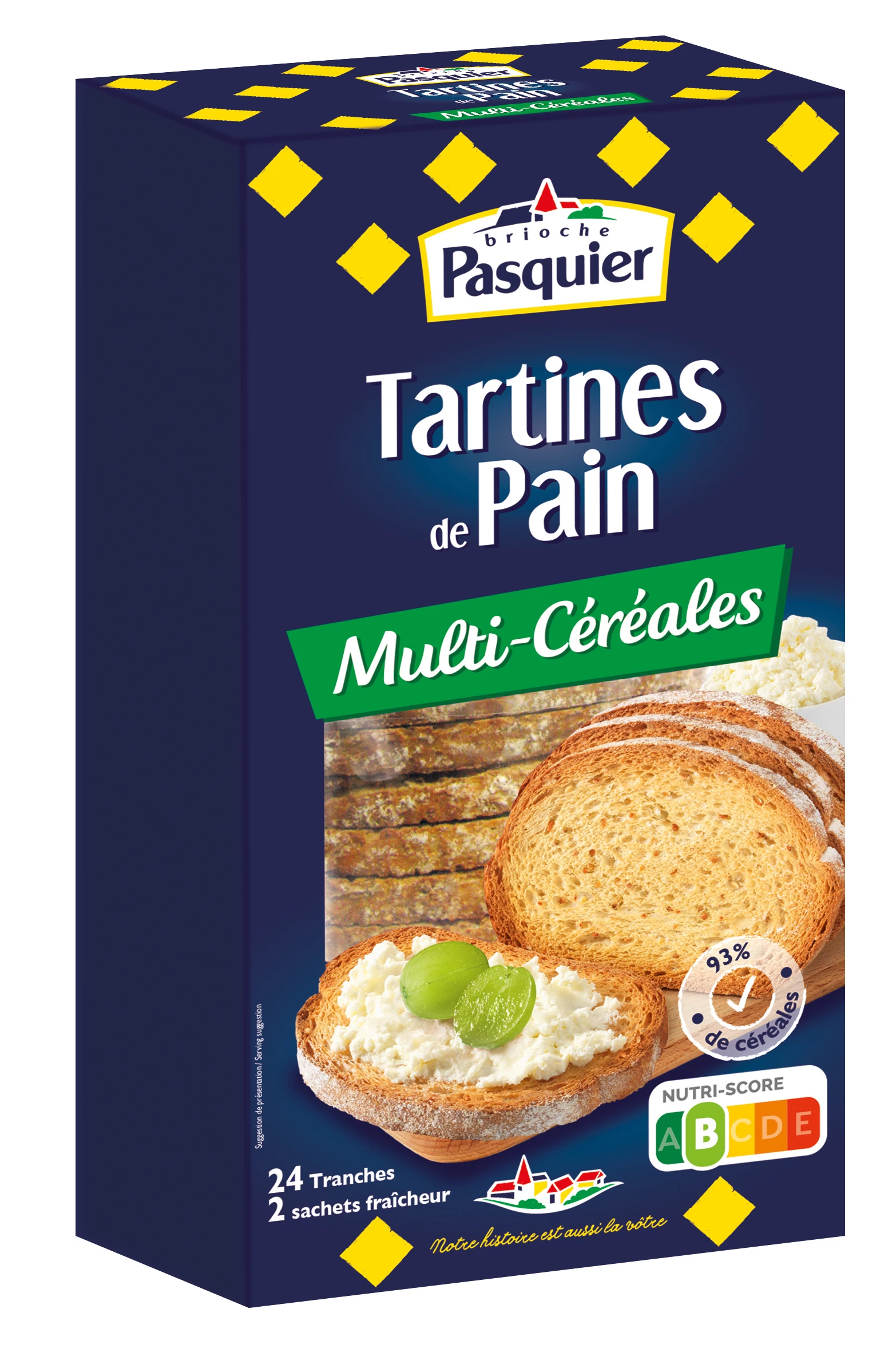 Tostada De Pan Multicereales 240g - PASQUIER