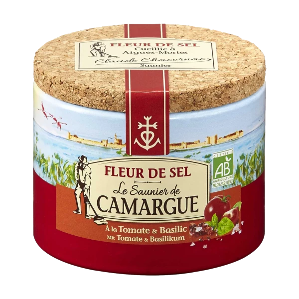 Fleur De Sel 有机番茄罗勒 125g - Le saunier de camargue